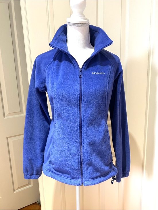 Columbia Jackets & Blazers - Columbia Periwinkle Blue Full-Zip Fleece Jacket Size M